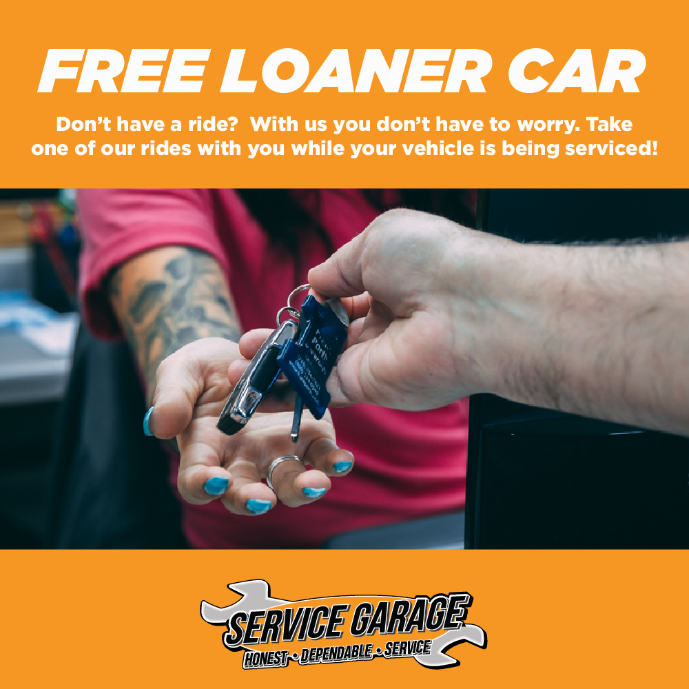 get a loaner car while our auto mechanics work on your vehicle